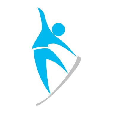 İzole Kayak kişi simgesi