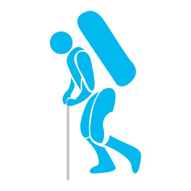 İzole Kayak kişi simgesi