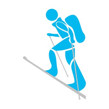 İzole Kayak kişi simgesi