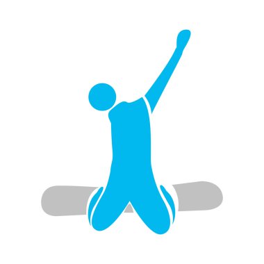 İzole Kayak kişi simgesi