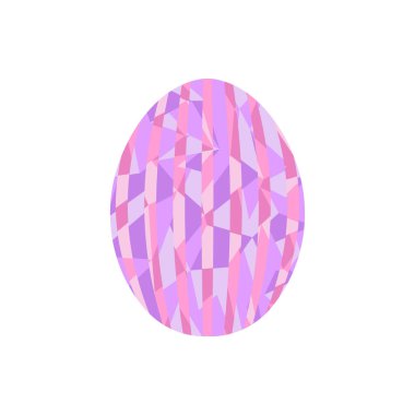 Çokgen renkli Paskalya yortusu yumurta