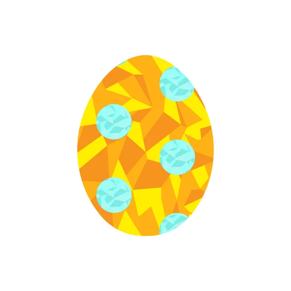 Huevo de Pascua de color polígono — Vector de stock