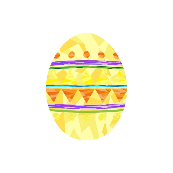 Polygon colored easter egg — Stock Vector