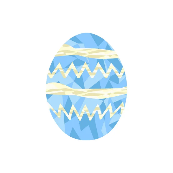 Huevo de Pascua de color polígono — Vector de stock