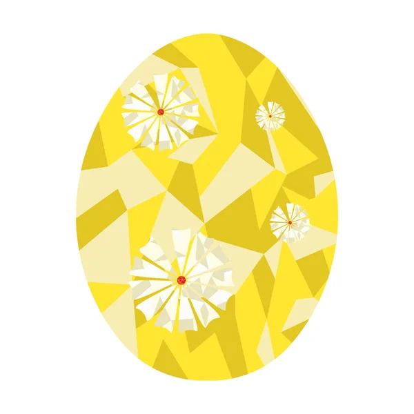 Polygon colored easter egg — Stock Vector