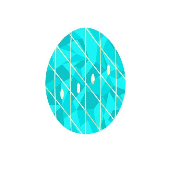 Polygon färgade påskägg — Stock vektor