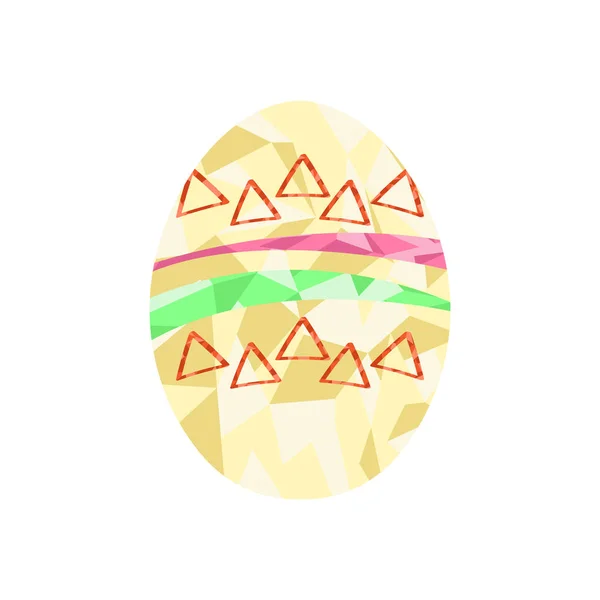 다각형 색된 부활절 달걀 — 스톡 벡터