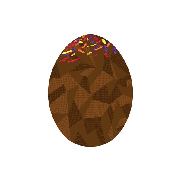 Polígono colorido ovo de páscoa — Vetor de Stock