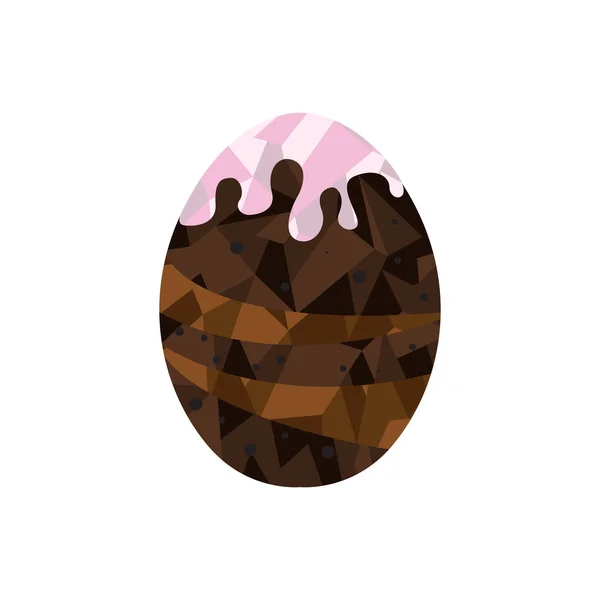 Huevo de Pascua de color polígono — Vector de stock