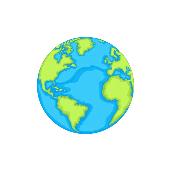 Terre isolée planète croquis — Image vectorielle