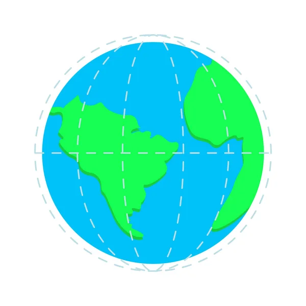 Planète terrestre isolée — Image vectorielle