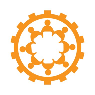 İzole ekip çalışması simgesi