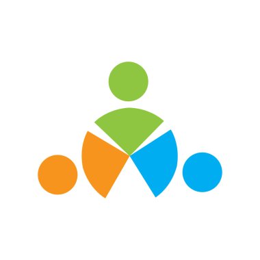 İzole ekip çalışması simgesi