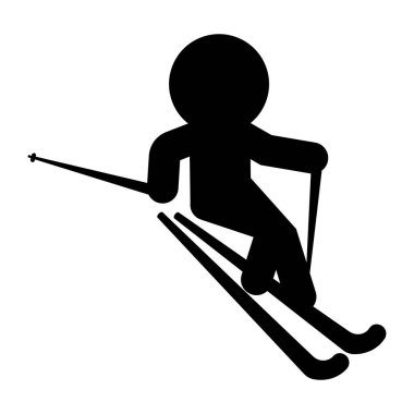 İzole Kayak kişi simgesi