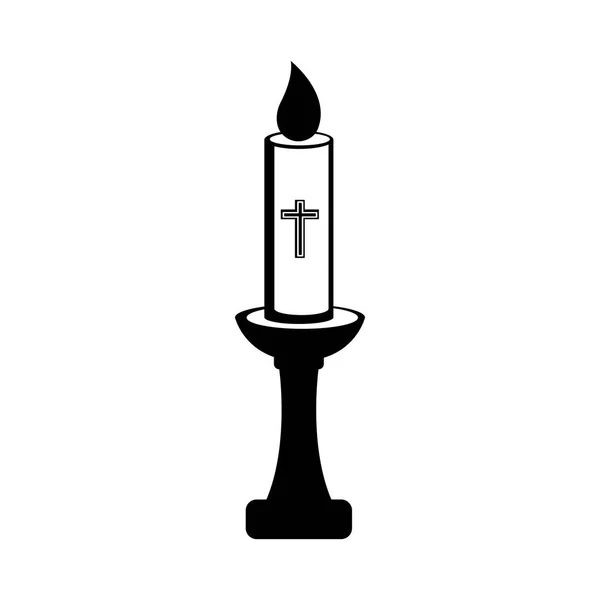 Isolato icona della candela pasquale — Vettoriale Stock