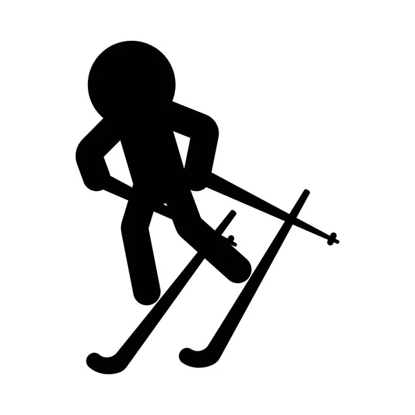 Ikone des Skisports — Stockvektor