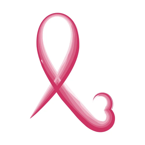 Acuarela cáncer de mama símbolo — Archivo Imágenes Vectoriales