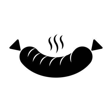 İzole edilmiş sosis simgesi