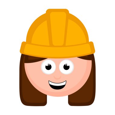 İzole mühendis avatar çizgi film