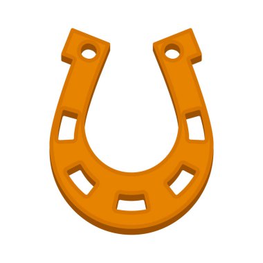 İzole at nalı simgesi