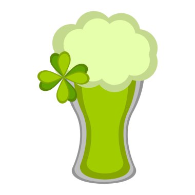 İzole yeşil bira cam