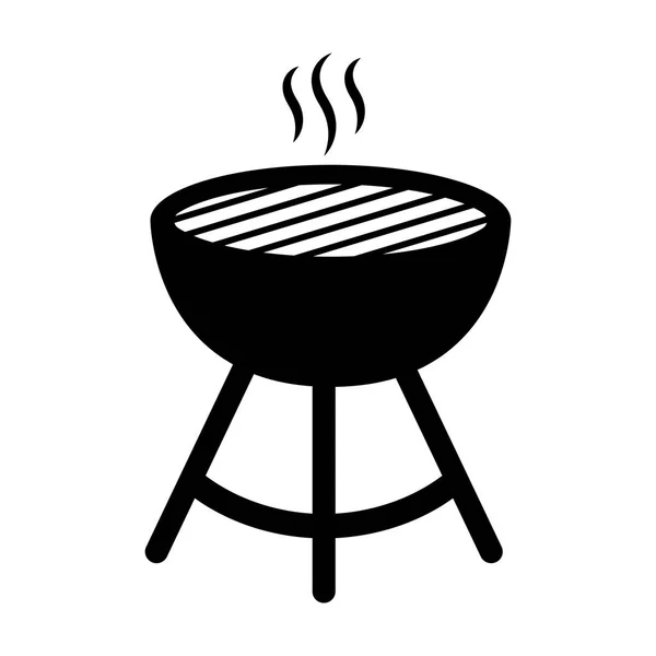 Elszigetelt barbecue grill ikon — Stock Vector