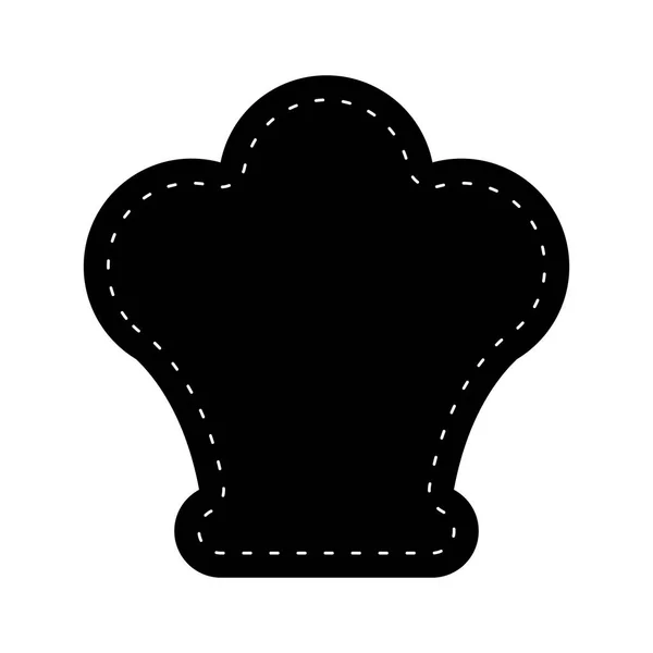 Isolé icône chapeau de chef — Image vectorielle