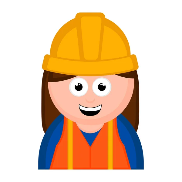 Isolated engineer cartoon — Stock Vector