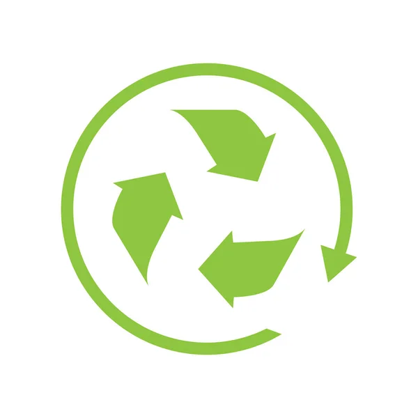 Recykling symbol w strzałkę kolistą — Wektor stockowy