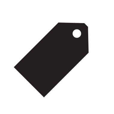 İzole boş etiket simgesi