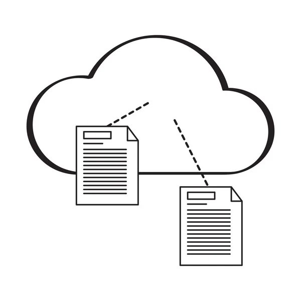 Cloud computing icon — Stock Vector