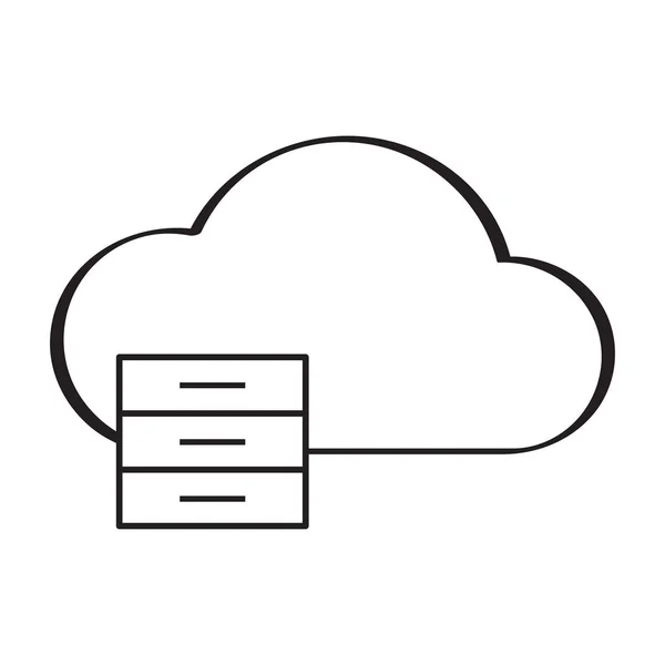 Cloud computing icon — Stock Vector