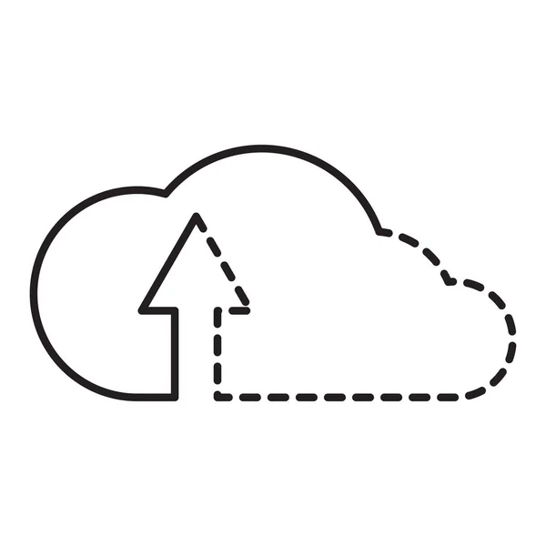 Значок облачных вычислений — стоковый вектор