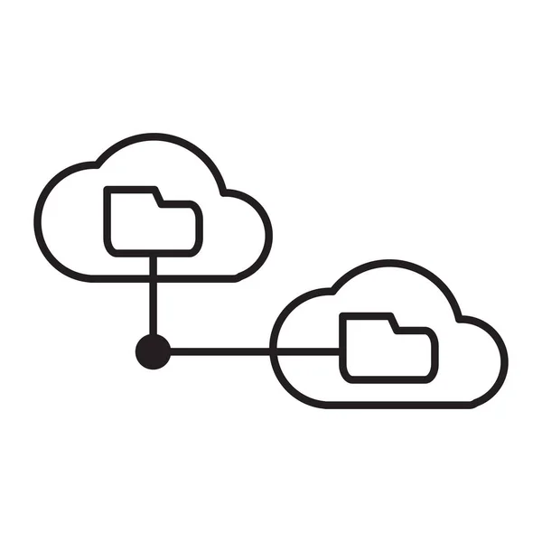 Cloud computing icon — Stock Vector