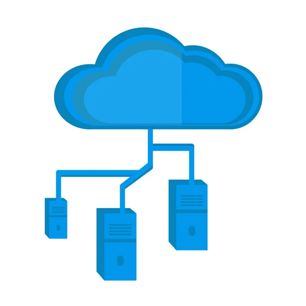 Icono de computación en nube — Vector de stock