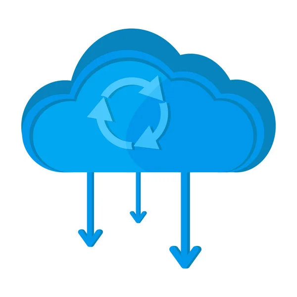 Icona del cloud computing — Vettoriale Stock