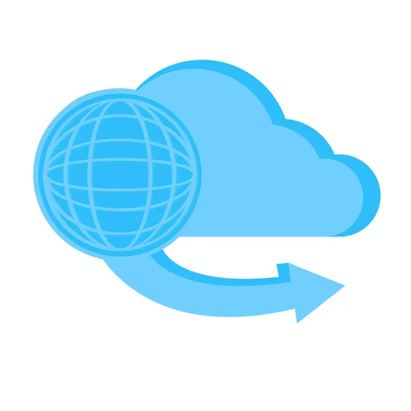 Cloud computing icon — Stock Vector