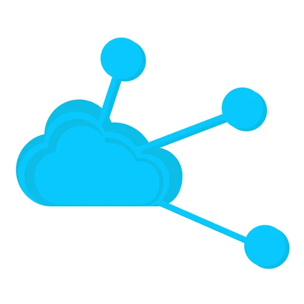 Icona del cloud computing — Vettoriale Stock