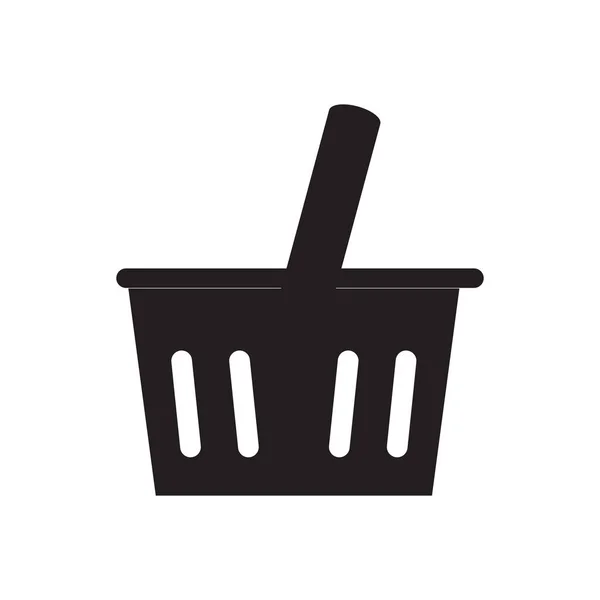 Icono de cesta de la compra aislada — Archivo Imágenes Vectoriales