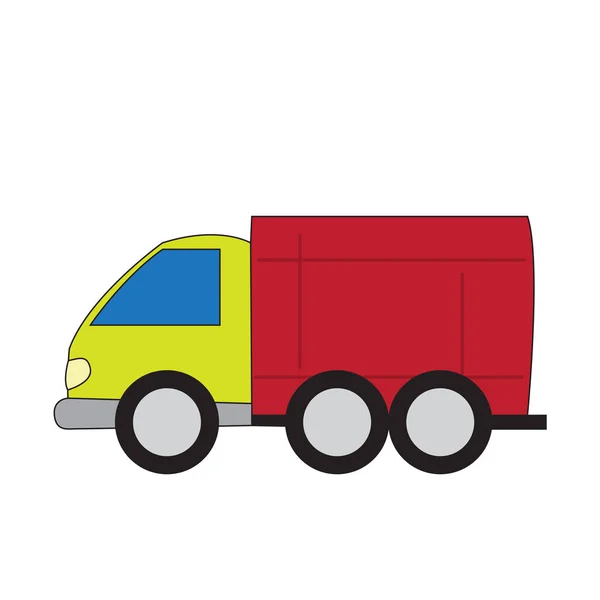 Camion isolé dessin animé — Image vectorielle