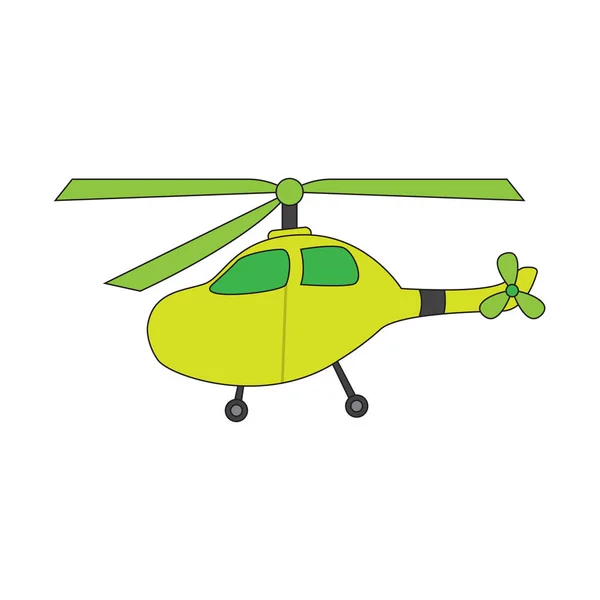 Isolerade helikopter tecknad — Stock vektor