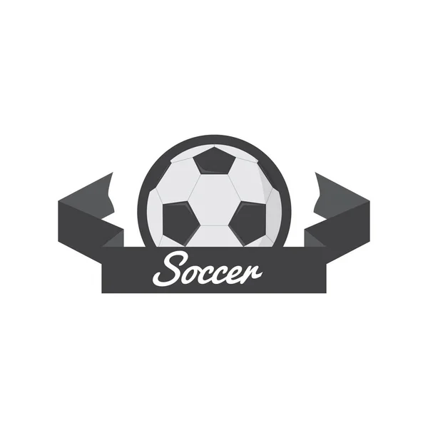 Vereinzeltes Fußball-Banner — Stockvektor