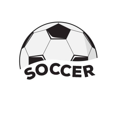 İzole monokromatik futbol afiş
