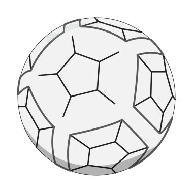 İzole futbol topu simgesini