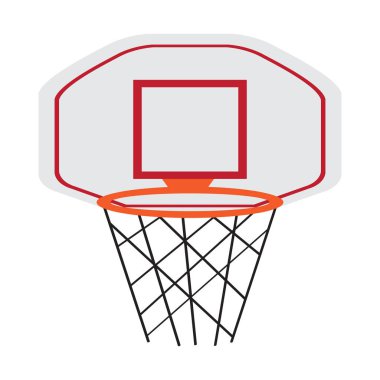 İzole basketbol hoop görüntü