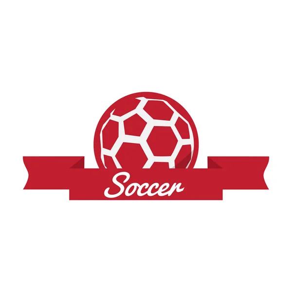 Isolated soccer banner — Stock Vector