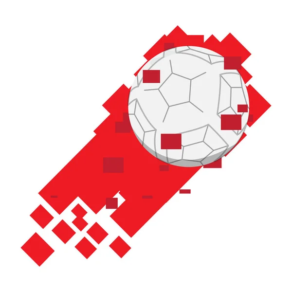 Ballon de football avec un effet — Image vectorielle