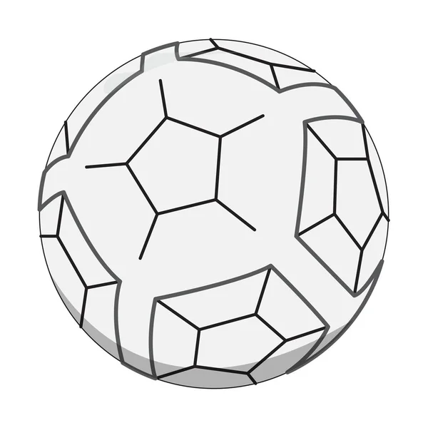 Geïsoleerde Voetbal bal pictogram — Stockvector