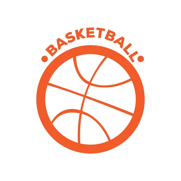 Bandiera di basket isolata — Vettoriale Stock