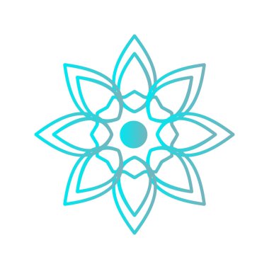 Soyut bir çiçek ile Spa logo